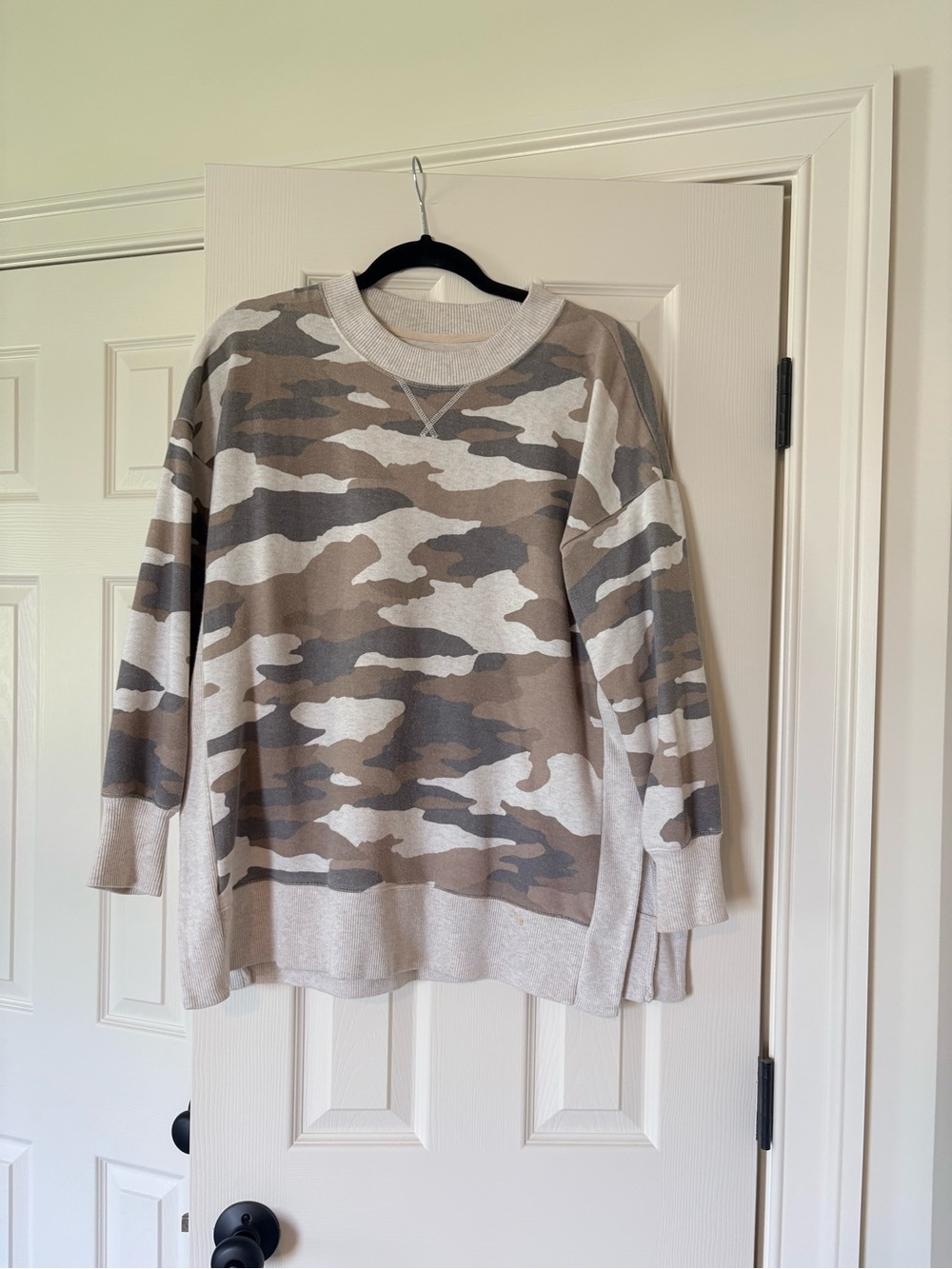 Aerie Camo Crewneck Sweater